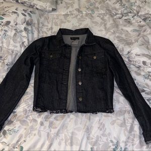 Pretty little thing cropped black jacket